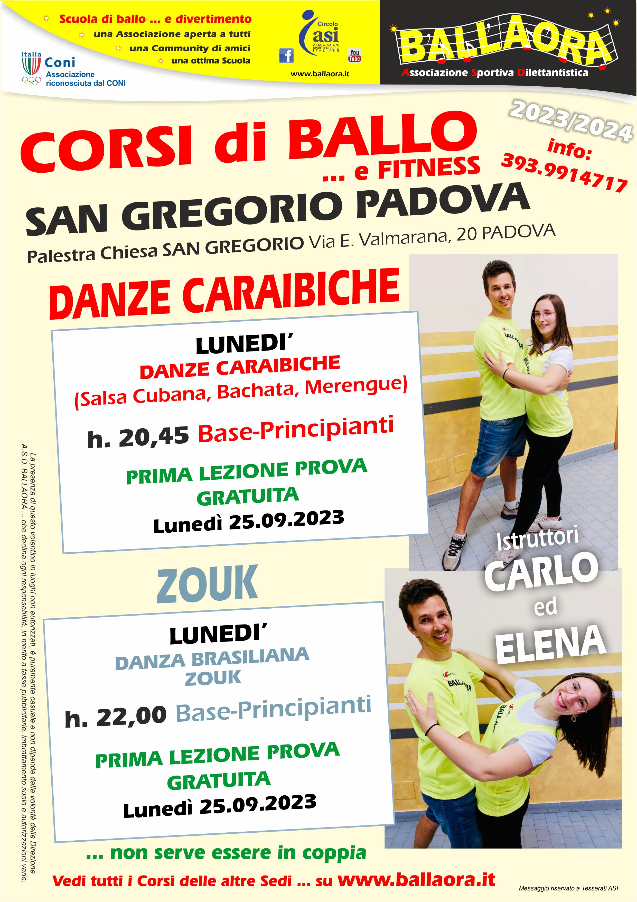 A4 lun caraibiche zouk san gregorio 2023 2024