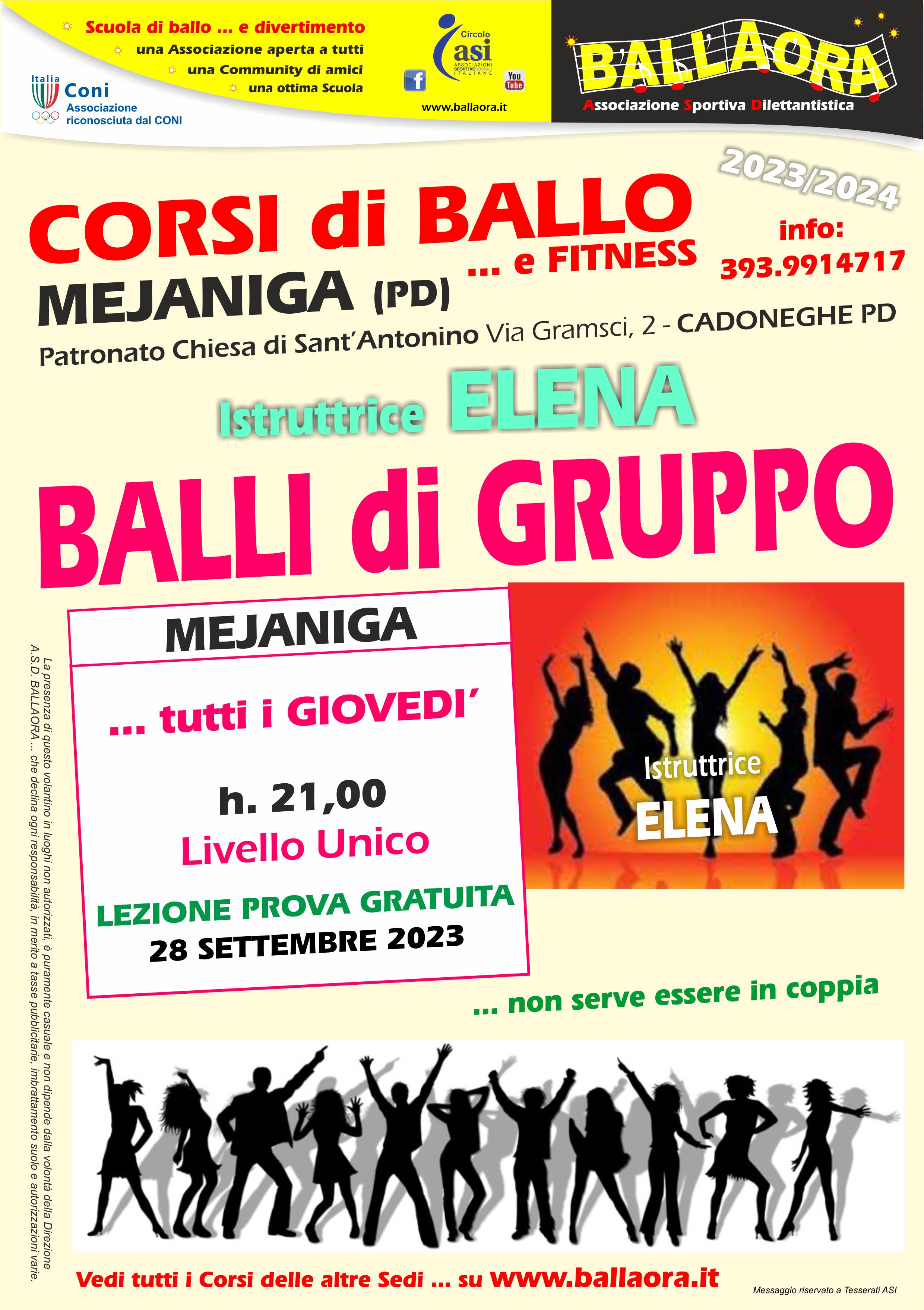 balli di gruppo elena mejaniga 2023 2024